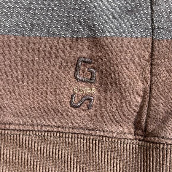 Vintage G Star Raw Y2k Zip Up Sweatshirt Striped Embroidered Sweater Men's XL - Picture 16 of 16